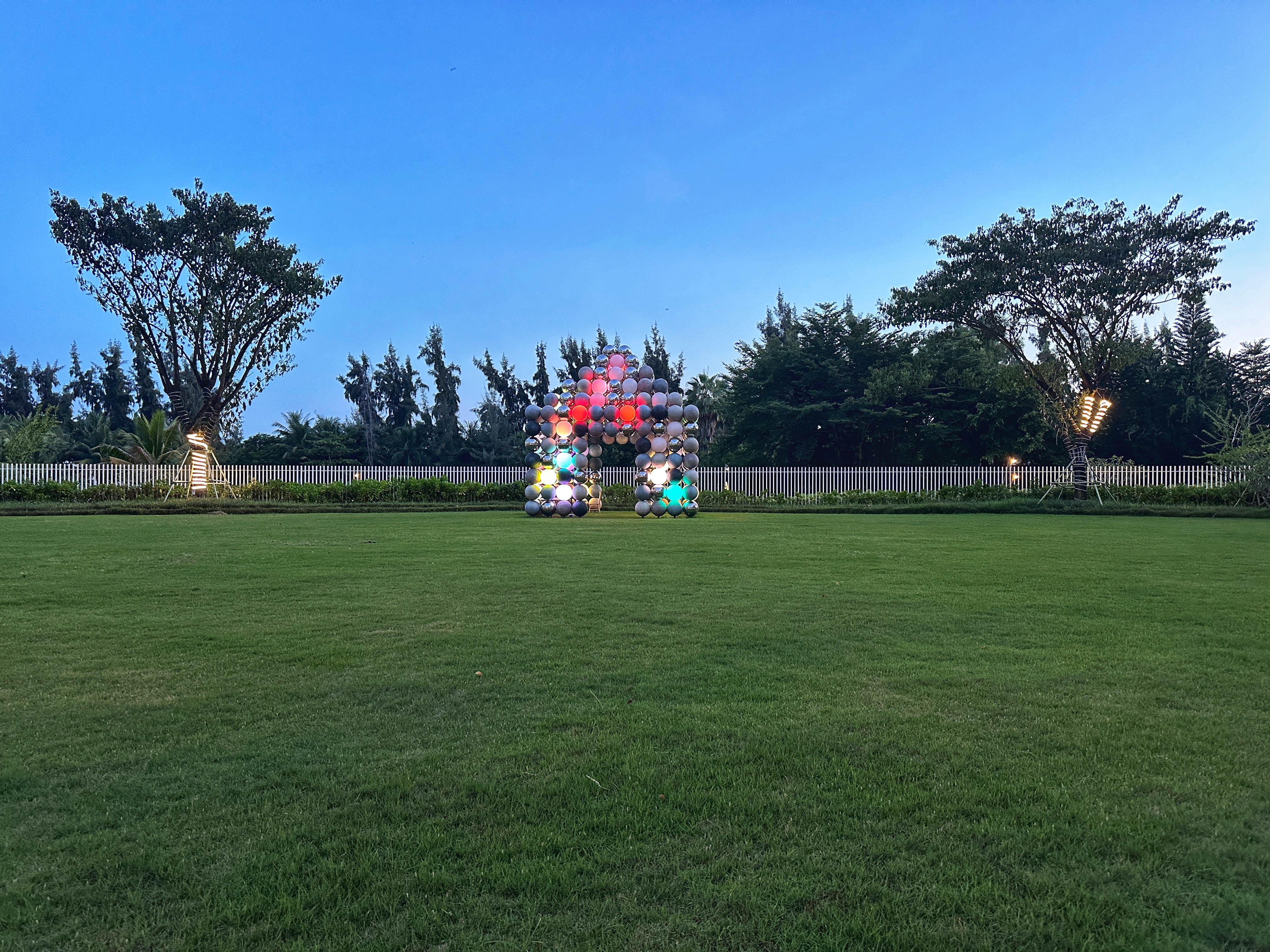 Well-mowed lawn