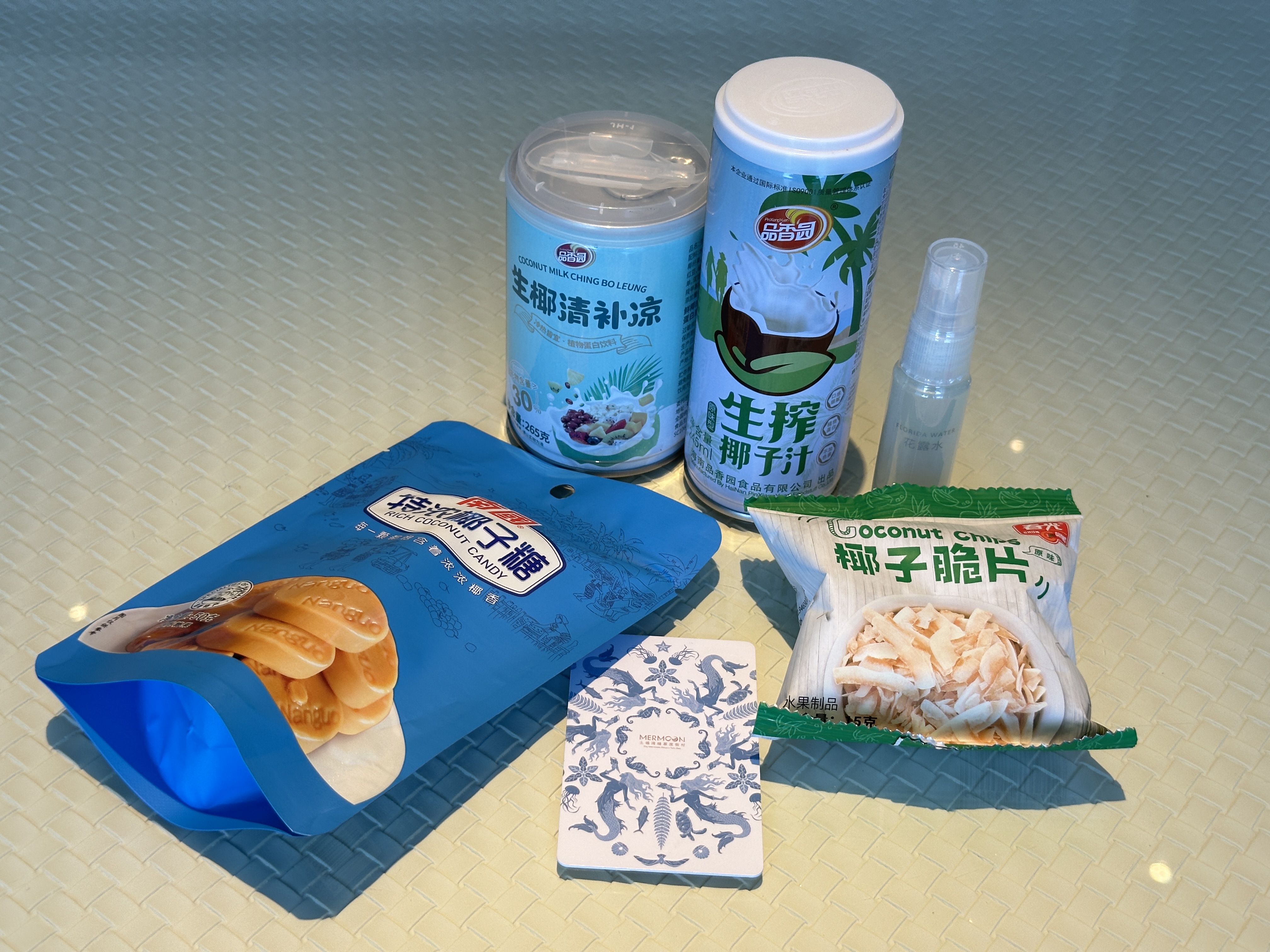 Welcome snacks and complimentary bottled water